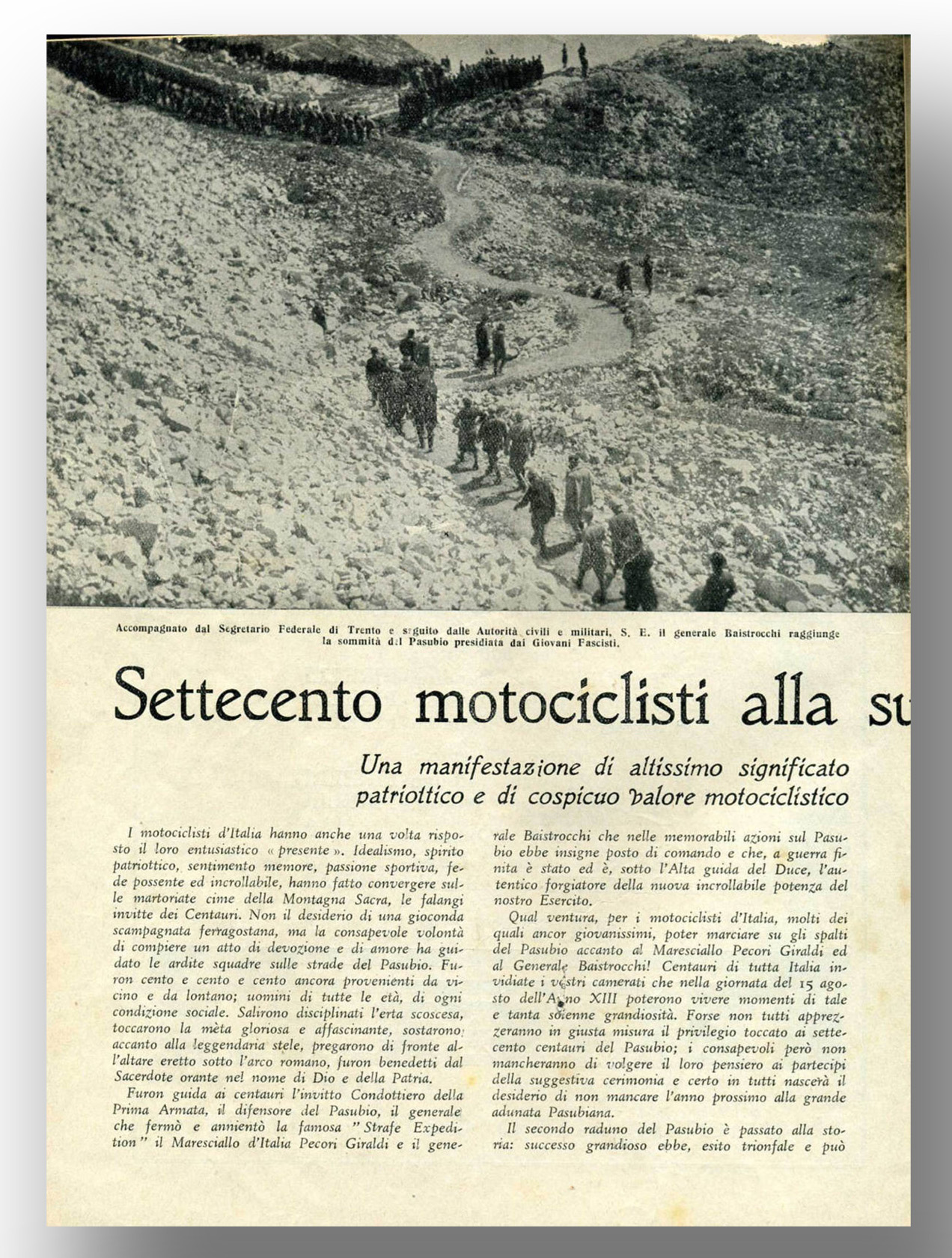 Articolo Motociclismo 22 agosto 1935