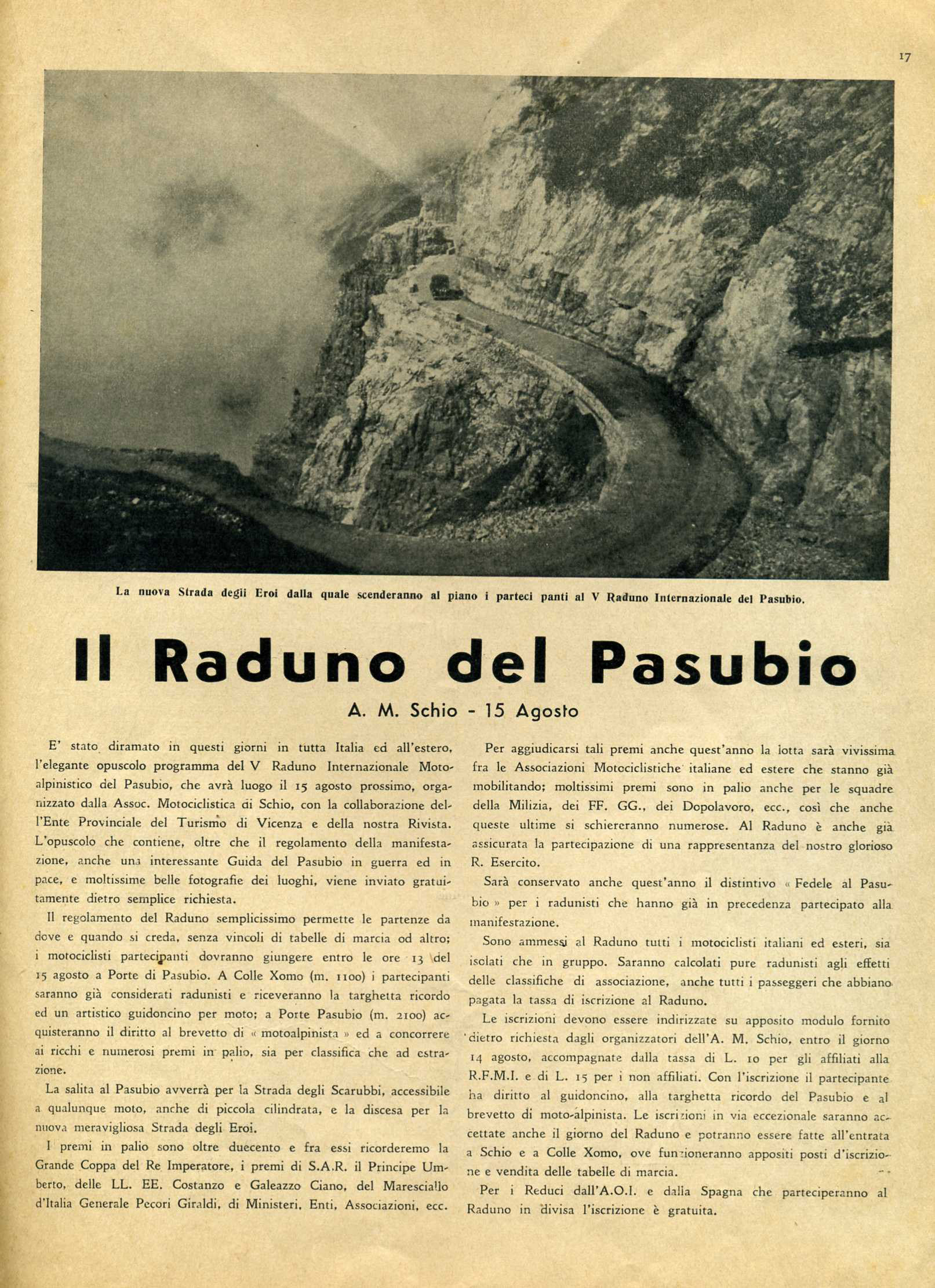 Articolo Motociclismo 4 agosto 1938